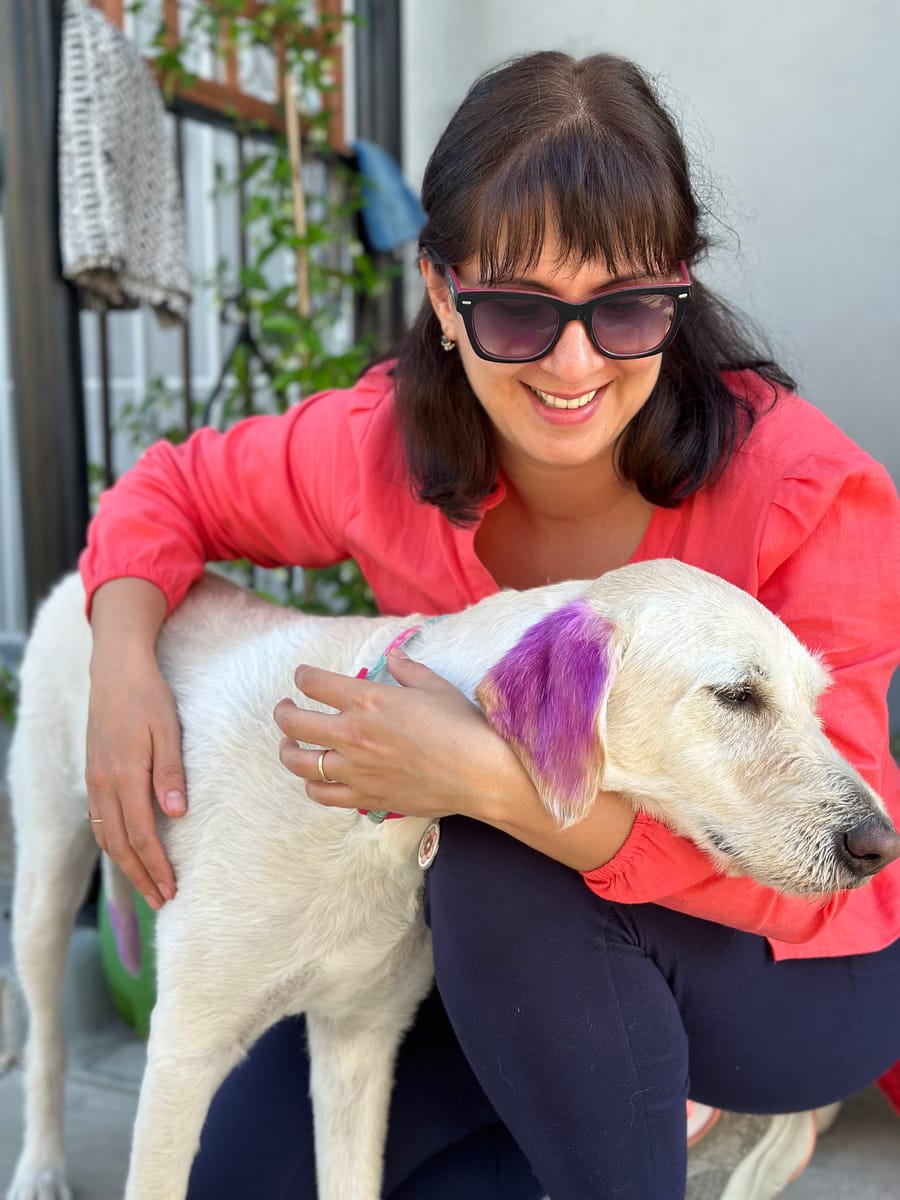 Happy client dog